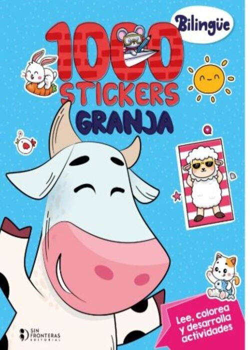 1000 STICKERS ANIMALES DE LA GRANJA BILINGUE | AUTORES VARIOS