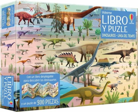 DINOSAURIOS LINEA DEL TIEMPO (PUZLE DE 300 PIEZAS) | AUTORES VARIOS