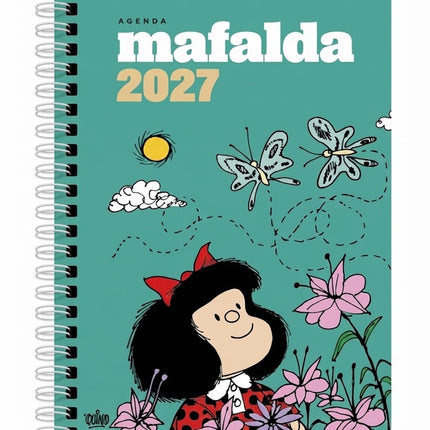 AGENDA ANILLADA MAFALDA 2027 TURQUESA | QUINO
