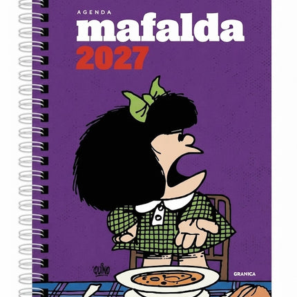 AGENDA ANILLADA MAFALDA 2027 VIOLETA | QUINO
