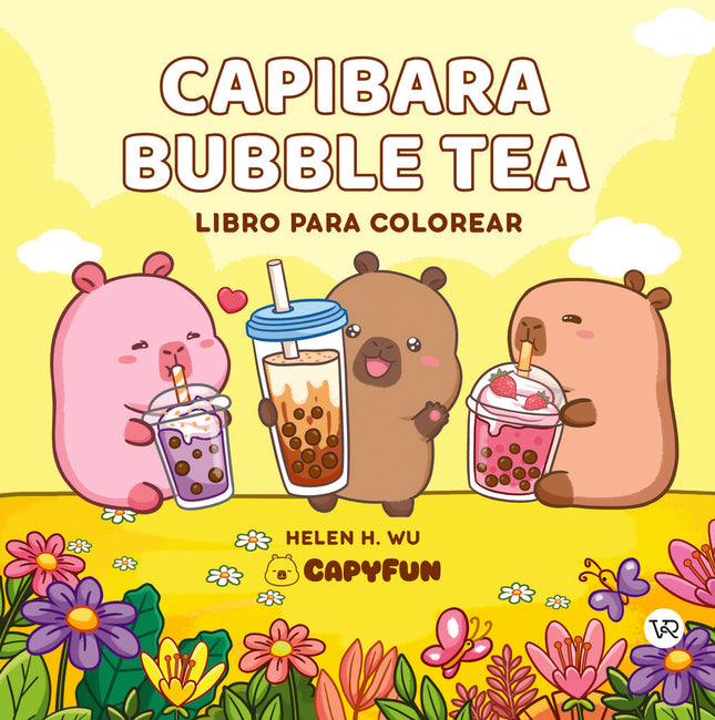 CAPIBARA BUBBLE TEA LIBRO PARA COLOREAR | HELEN WU