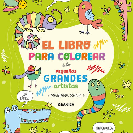 EL LIBRO PARA COLOREAR DE LOS PEQUEÑOS GRANDES ARTISTAS | MARIANA SANZ