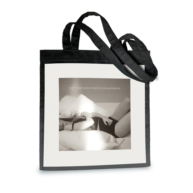 TOTEBAG NEGRA TAYLOR SWIFT THE TORTURED POETS