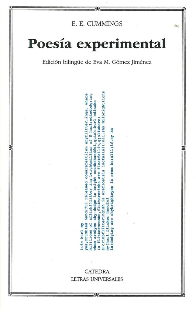 POESIA EXPERIMENTAL | E.E. CUMMINGS