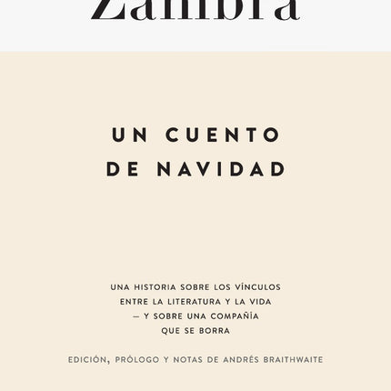 UN CUENTO DE NAVIDAD | ALEJANDRO ZAMBRA