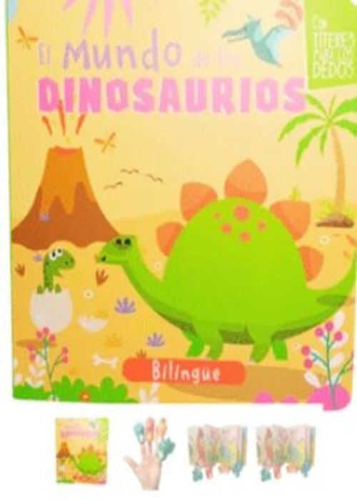 EL MUNDO DE LOS DINOSAURIOS (CON TITERES PARA DEDOS) | AUTORES VARIOS