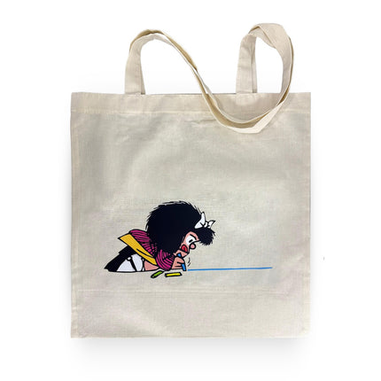 BOLSA TELA ESTAMPADA MAFALDA LAPIZ