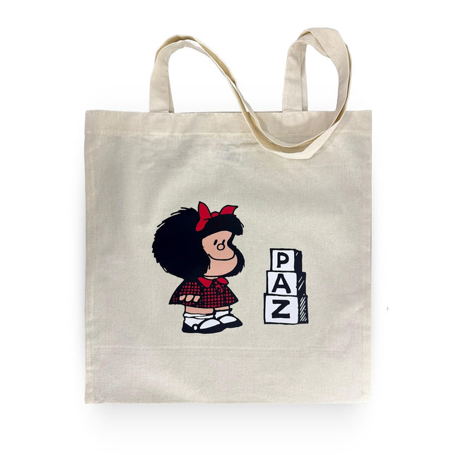 BOLSA TELA ESTAMPADA MAFALDA PAZ